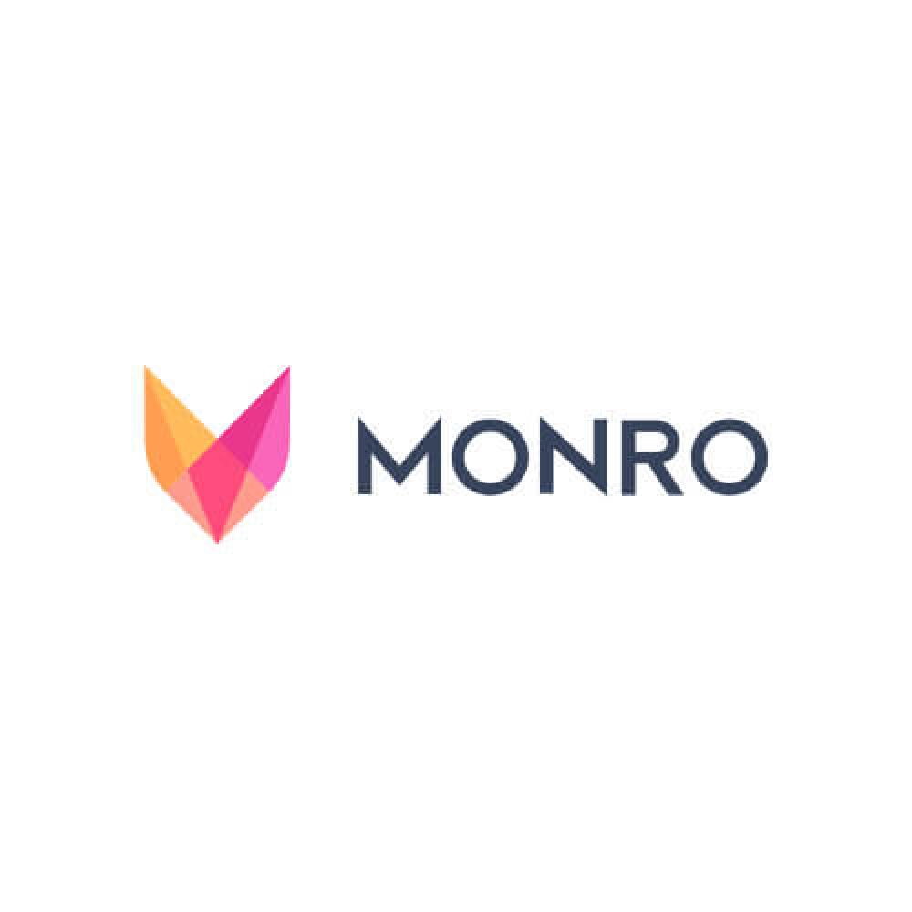 Screenshot des Monro Casino Lobbys mit Spielautomaten und Navigationsleiste