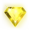 Symbole jaune Starburst. Diamant jaune Starburst.