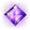 Symbole violet Starburst. Diamant violet Starburst.