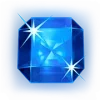 Symbole bleu Starburst. Gemme bleue Starburst.