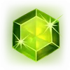 Symbole vert Starburst. Gemme verte Starburst.