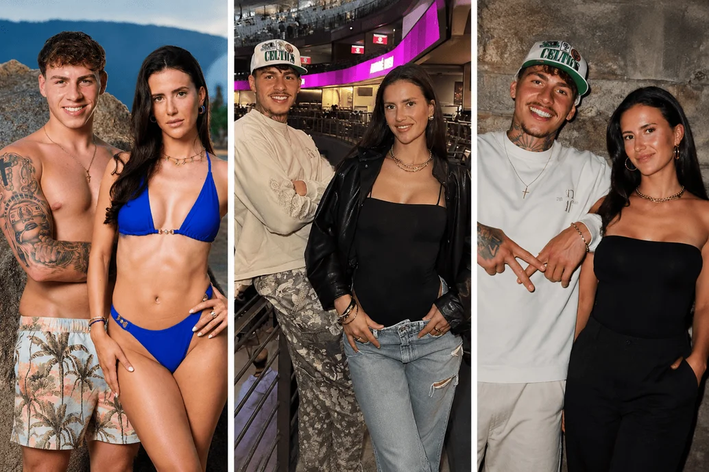 Anna Lisson und Tano Milingi in drei verschiedenen Outfits als Paar