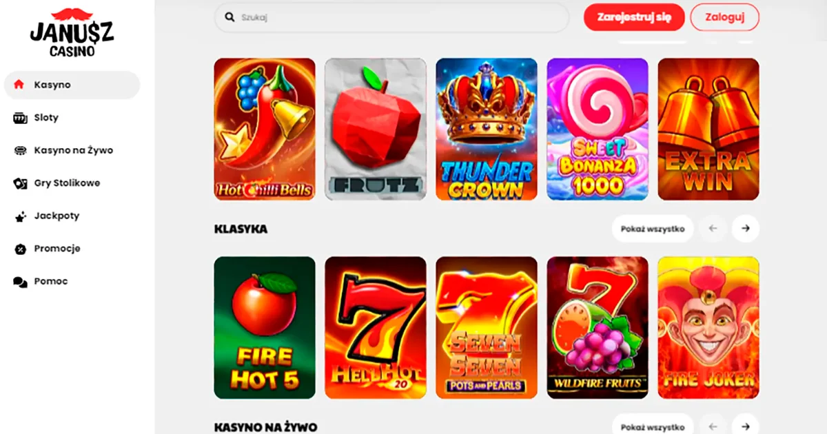 Recenzja Janusz Casino Login – Bezpieczne i Atrakcyjne Kasyno Online dla Polskich Graczy