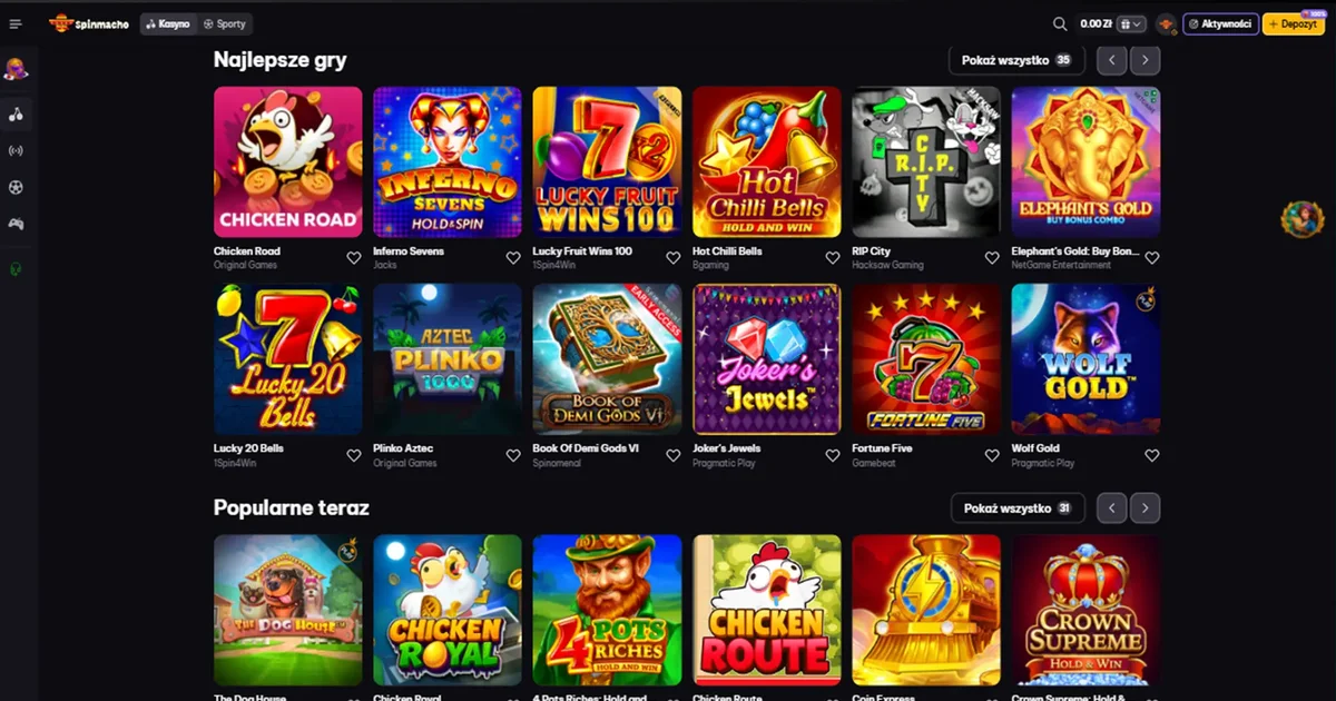 Jak szybko zalogować się do SpinMacho Casino i zacząć grę?