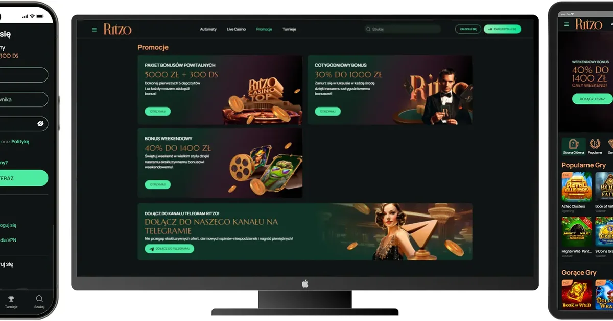 Kod promocyjny 100 procent bonus od depozytu Ritzo – czy warto?