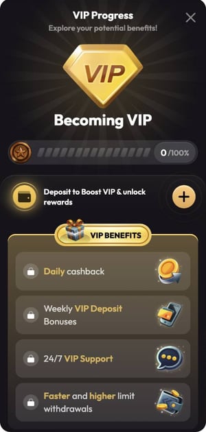 mad online casino vip program