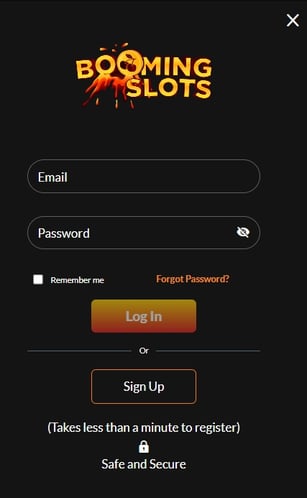 Booming Slots Casino Login