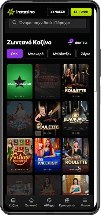 Instasino live casino