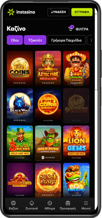 Instasino casino games