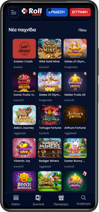 Roll Casino Παιχνίδια