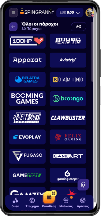 Spingranny casino providers