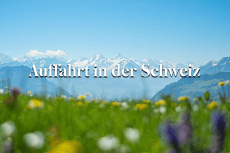 Auffahrt in der Schweiz