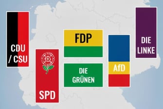 Die größten politischen Parteien in Deutschland