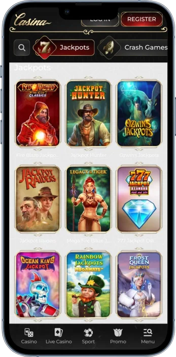Casina Casino Jackpot Play