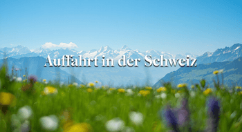 Auffahrt in der Schweiz
