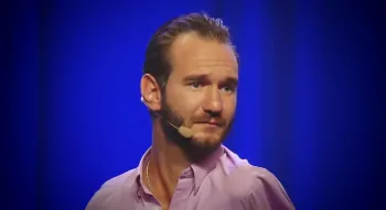 Nick Vujicic at a performance in Ukraine
