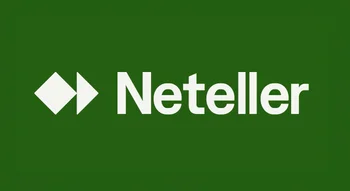 Logo officiel de Neteller sur fond vert.