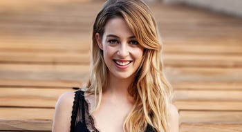 Victoria Guerra num fotograma dinâmico