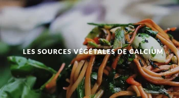 Plat végétal aux légumes verts, sources végétales de calcium.