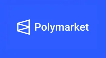 Polymarket logo officiel plateforme prédiction crypto.