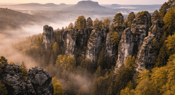 Elbsandsteingebirge – Sandsteinfelsen und Schluchten in Sachsen