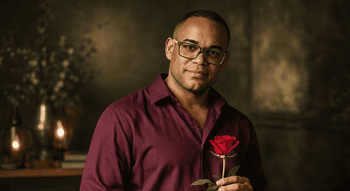Badoxa com uma rosa vermelha – foto promocional do single "Te Amo"