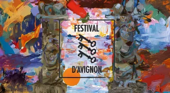 Affiche artistique officielle liée au Festival d’Avignon.