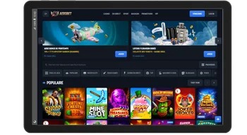 Interface principale Aerobet casino.