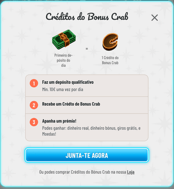 Bónus Crab Bónus Crab no Wyns casino