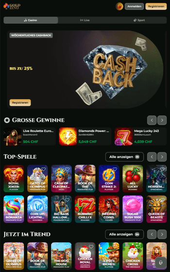 Casino app Goldzino-App