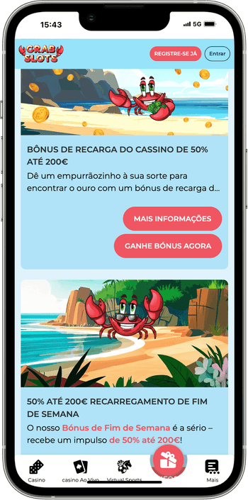 Bónus do casino Bónus do casino Crabslots