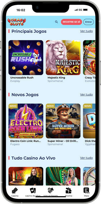 Tipos de jogos Tipos de jogos no Crabslots online casino