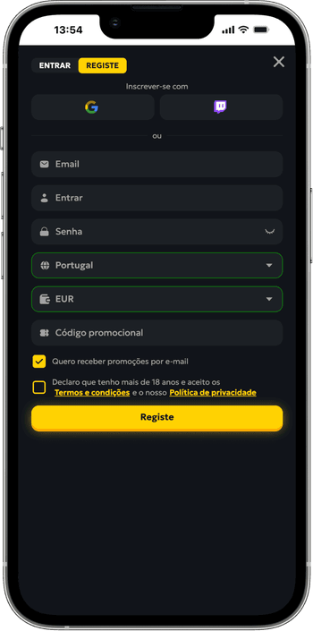 Registo no casino Registo no casino Casabet