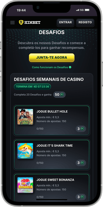 Desafios Desafios no Kinbet