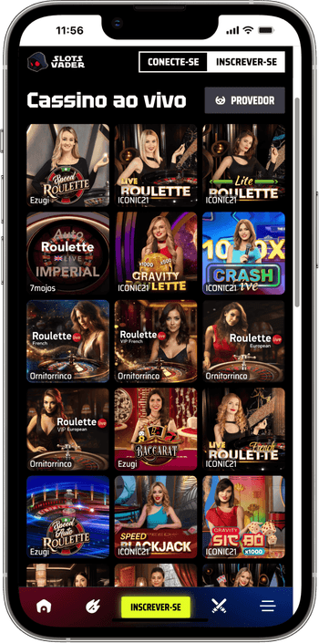 Casino ao vivo com dealers reais Casino ao vivo com dealers reais no SlotsVader