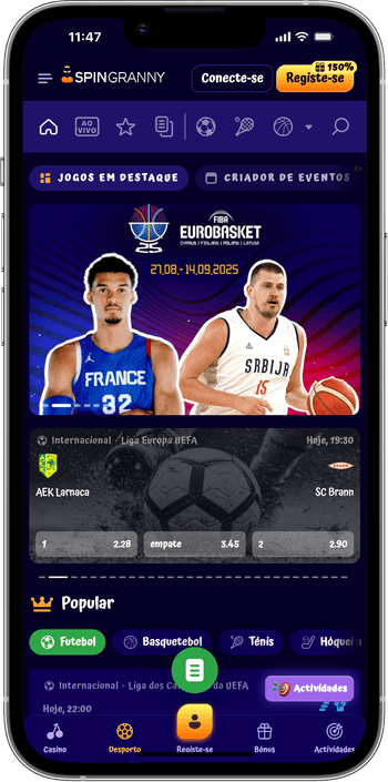 Apostas desportivas no casino online Spingranny