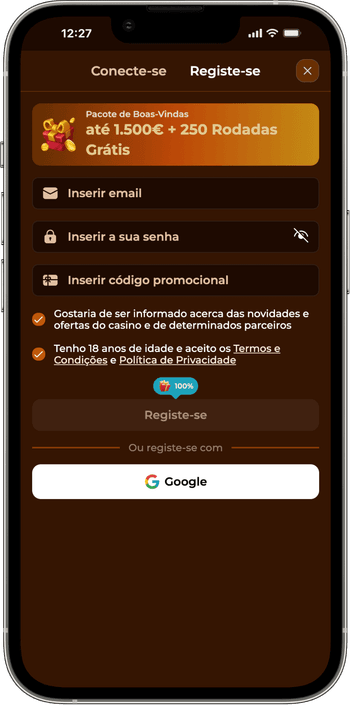 Registo no casino Registo no Rodeo Slots casino