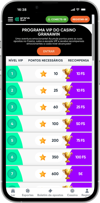 Programa VIP Programa VIP no Granawin