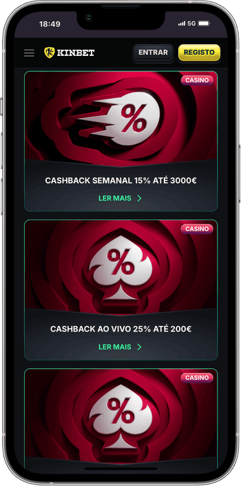 Cashback Cashback no Kinbet casino