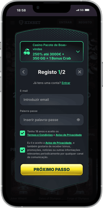 Registo no casino Registo no Casino Kinbet