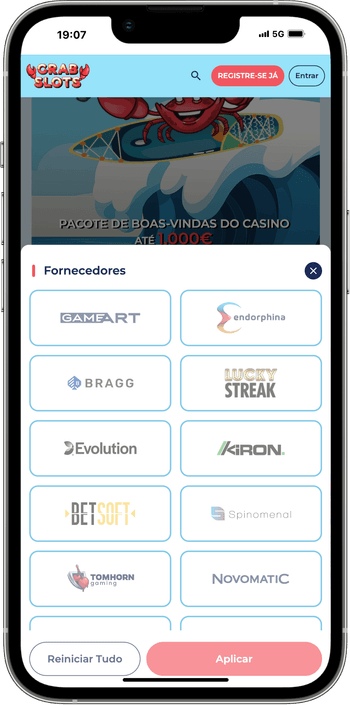 Fornecedores de software de jogos Fornecedores de software de jogos no Crabslots