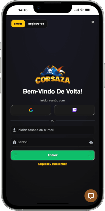 Login no Corsaza