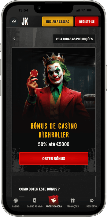 Bónus de High Rollers no Jokery casino