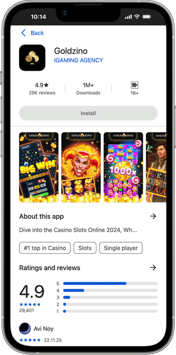 Aplicação móvel para jogar no seu telemóvel Aplicação móvel para jogar no seu telemóvel no Goldzino