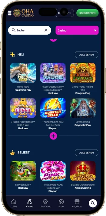 OhaCasino Mobile OhaCasino Handy