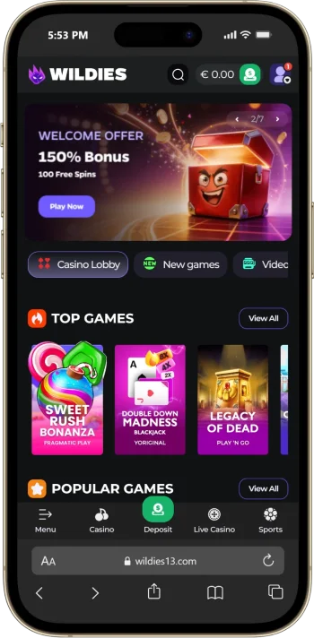 Wildies Casino Mobile Wildies Mobile