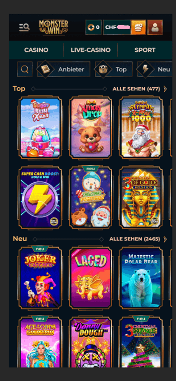 Online Casino Mobile Version Monster Win Online Casino Mobile Version