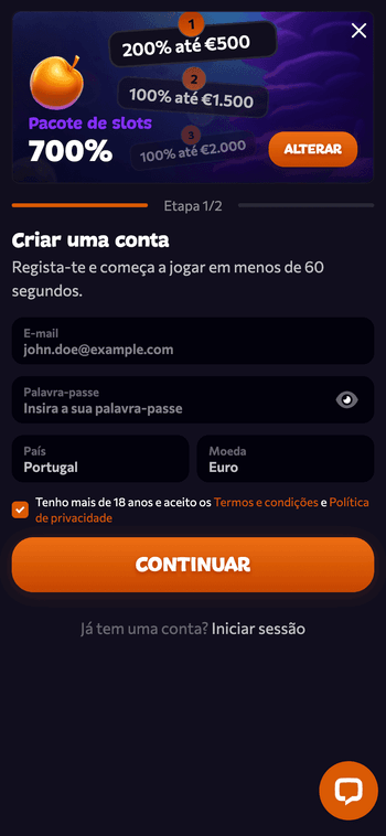 Registo no casino Registo no casino Aphrodite