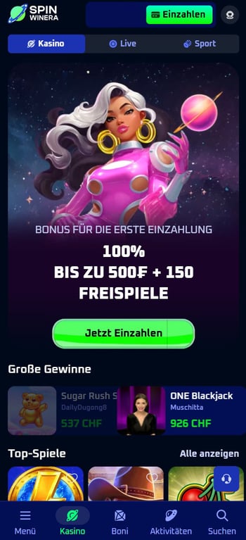 Spinwinera Mobile Casino