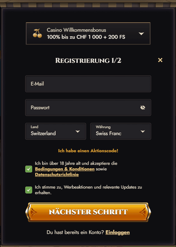 Registrierung bei Atefia